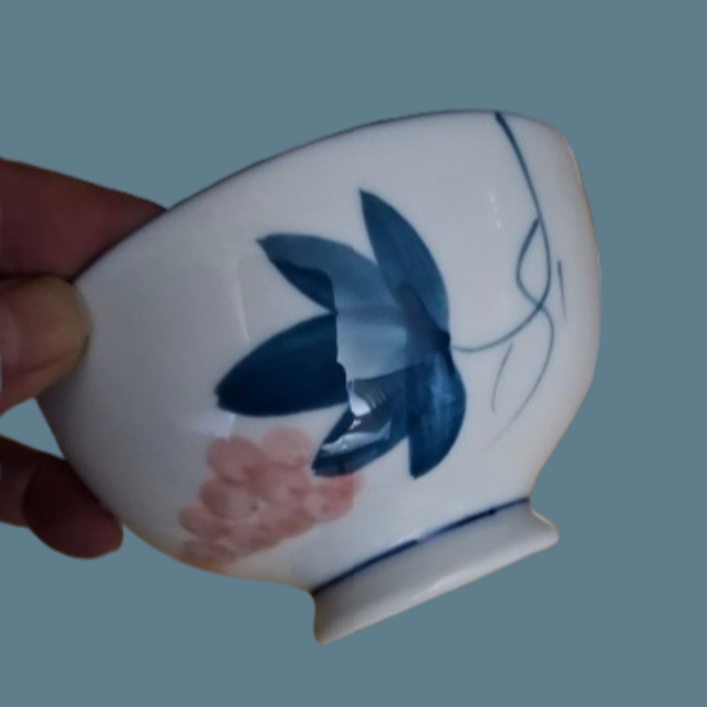 NWOT Misty Rose Super White Rice Bowls